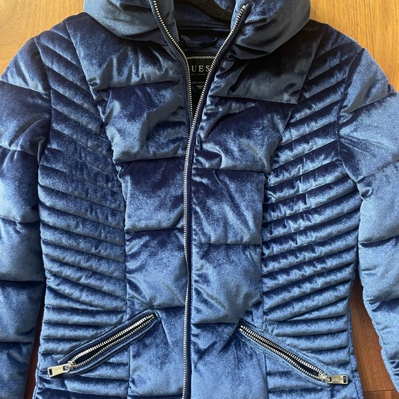 Jacket guess Velvet Blue Jacket - Picture 3 of 4
